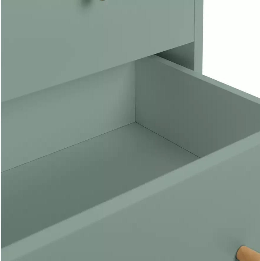 Otto 4 Drawer Chest Sage Green Storage Organiser Bedroom Furniture