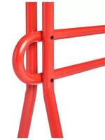 Ballon Metal 4-6 Seater Dining Table Red | Modern Kitchen Dining Furniture