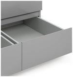 Jenson 3Door 4Drawer Mirror Wardrobe -Grey Gloss | Organizer Bedroom Furniture