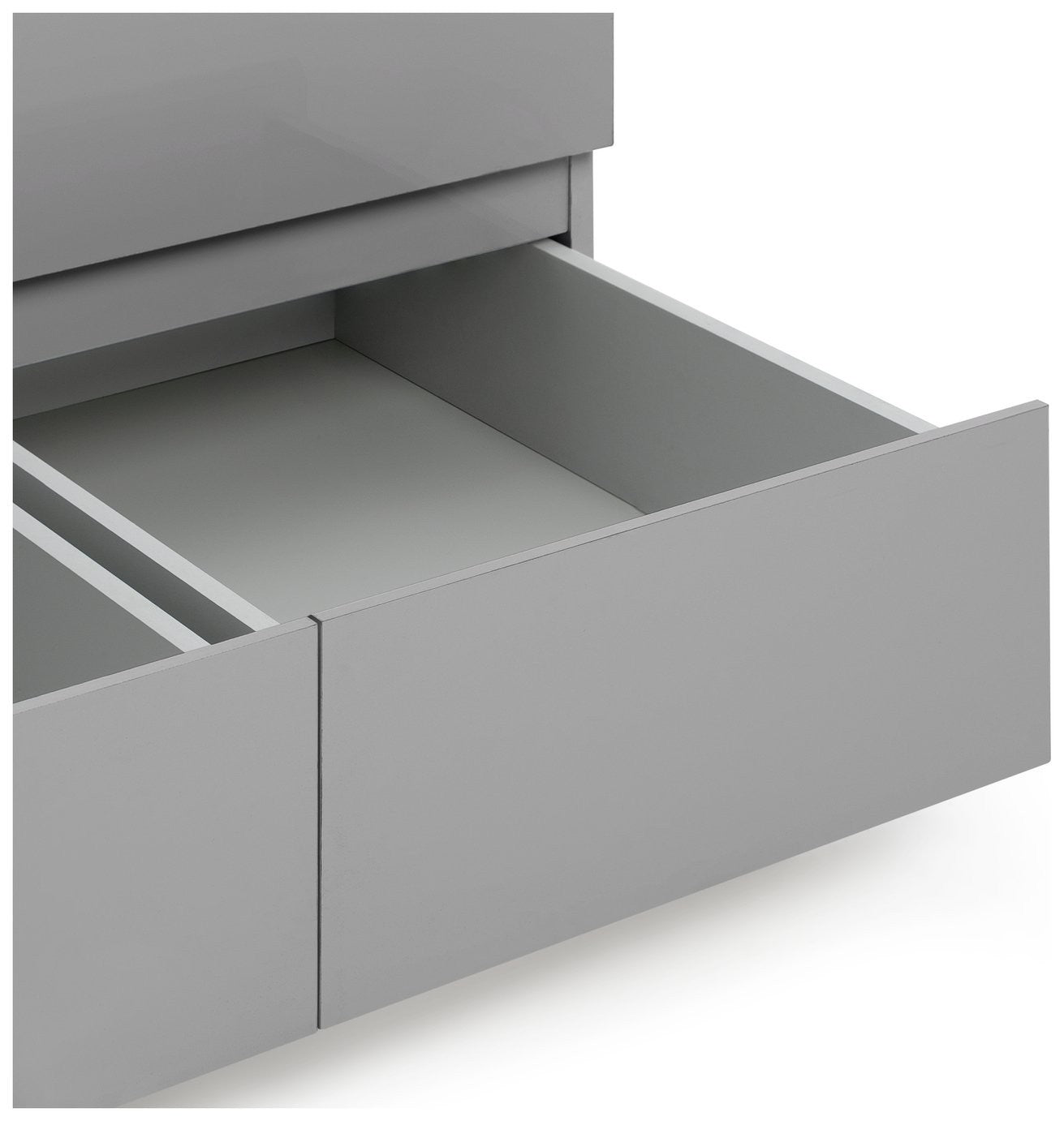 Jenson 3Door 4Drawer Mirror Wardrobe -Grey Gloss | Organizer Bedroom Furniture