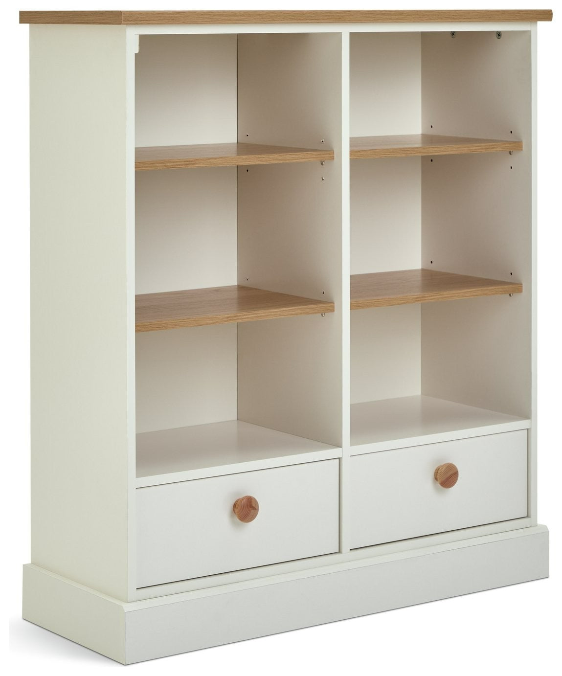 Home Winchester 2 Drawer Shelving Unit - Cream | Multi-purpose shelving unit