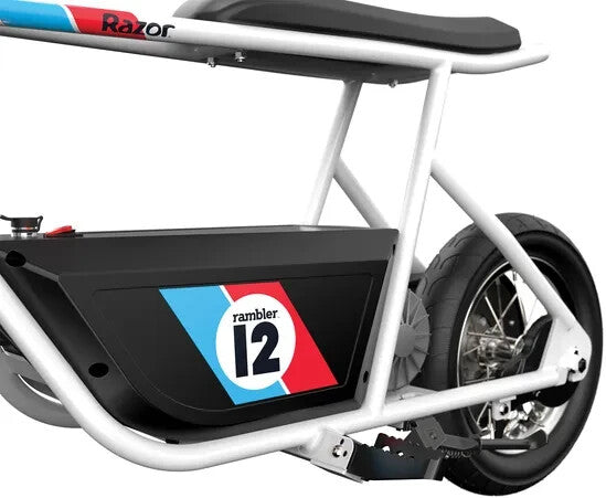 Razor Rambler 12 inch Wheel Size Retro Electric Bike - White ( B )
