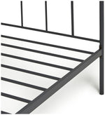 Home Pippa Single Metal Bed Frame - Dark Grey | Durable Sleeping Solution