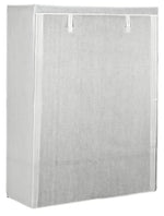 Home Double Heavy Duty Covered Rail - White | White Clothes Garment Storage Rail
