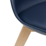 Jerry Pair of Dining Chair - Navy Blue | Classic design chairs