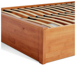 Home Aspley Kingsize Wooden Ottoman - Oak Stain | oak ottoman bed
