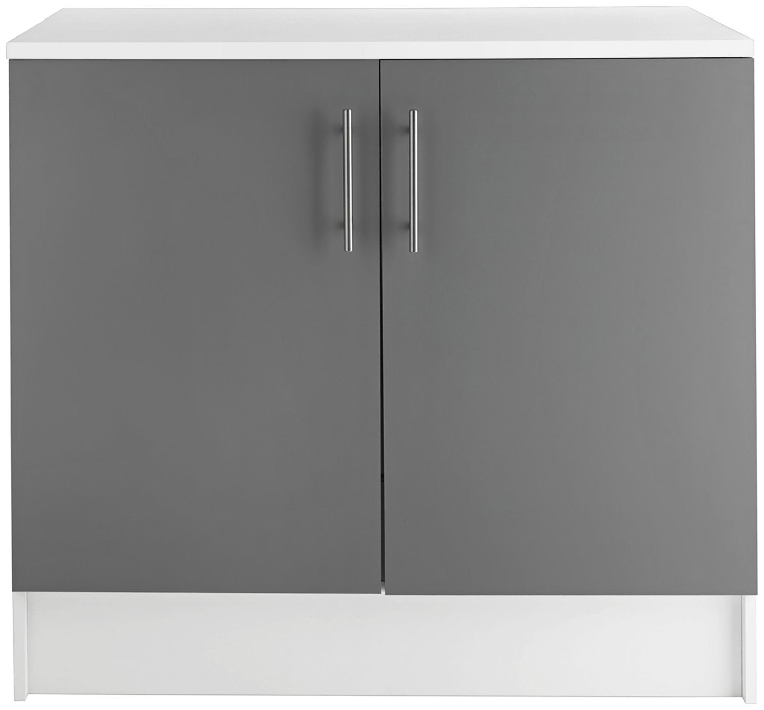 Home Athina 1000mm Fitted Kitchen Base Unit - Grey | Modular or DIY Kitchens