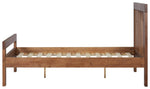 Home Chile Double Wooden Bed Frame - Dark Wood | double bed frame wood