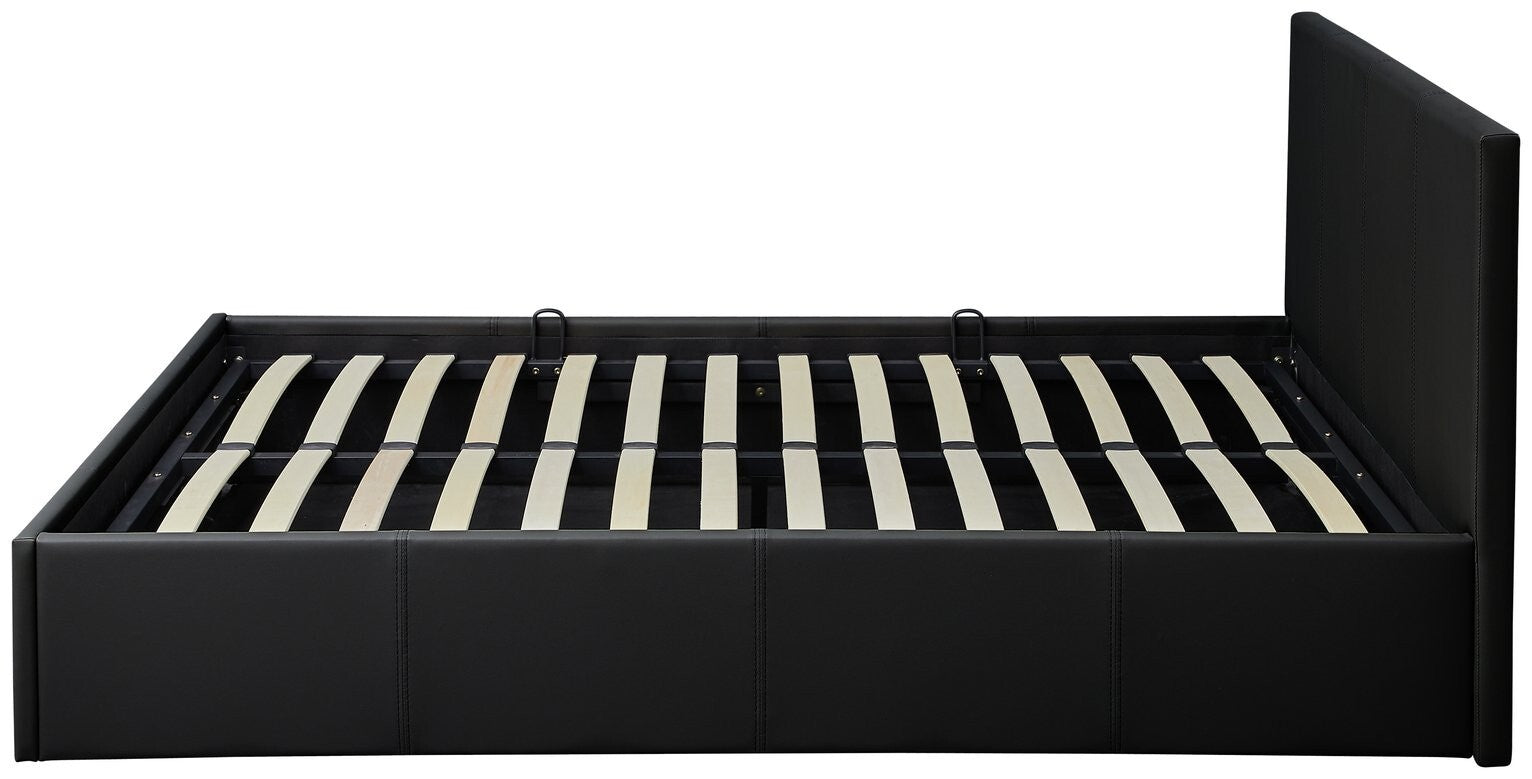 Lavendon Small Double Side Open Ottoman Bed-Black ( B Grade 52751 - 52752 )