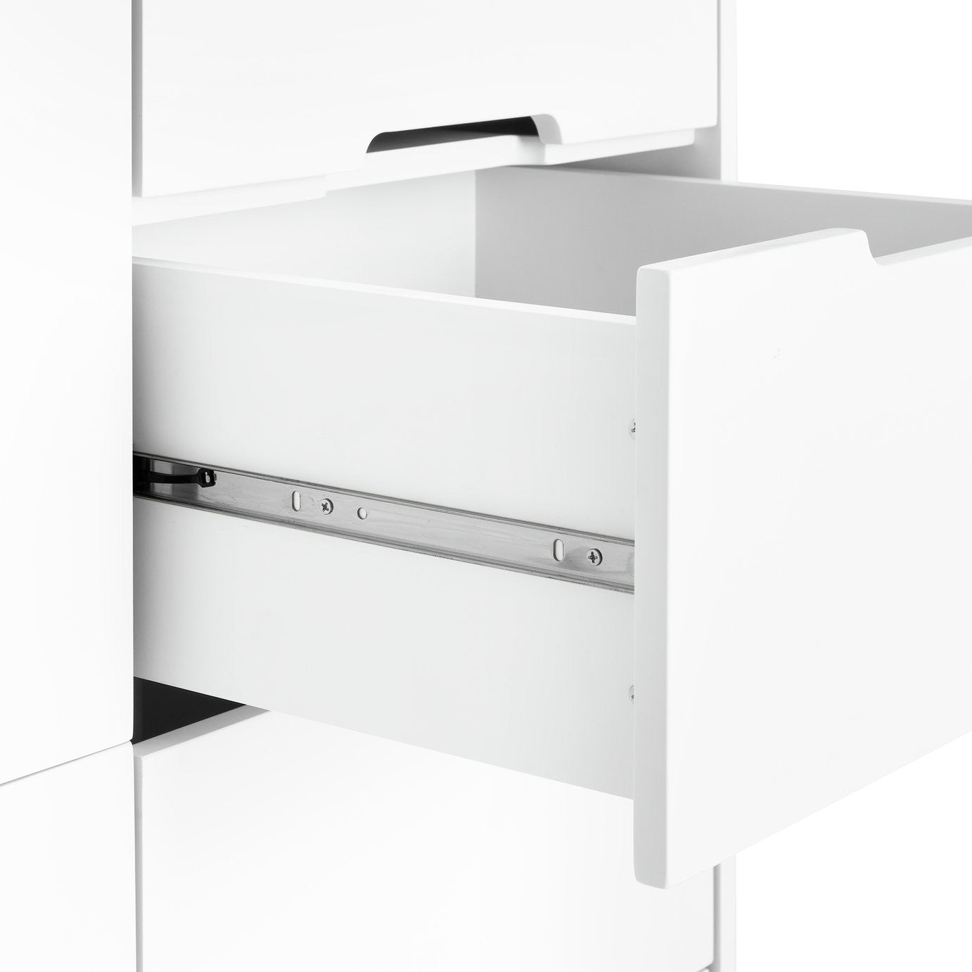 Henri 2 Door 2 Drawer Wardrobe - White | Compact Clothing Organization