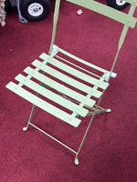 Habitat Eve 4 Folding Metal Garden Chairs - Light Green