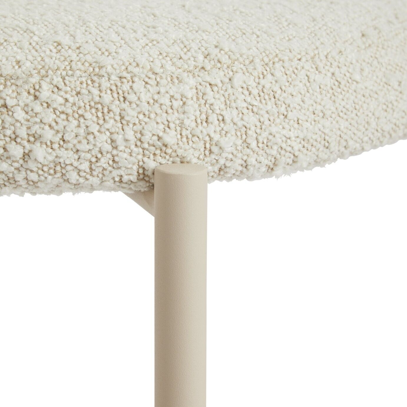 Habitat Orson Boucle Counter Bar Stool - White