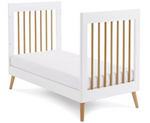 Obaby Maya Mini Cot Bed White | Baby Nursery Cot Bed Furniture