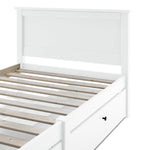 Habitat Brooklyn Single Bed Frame and Drawer - White | Wooden Bed Storage Saving