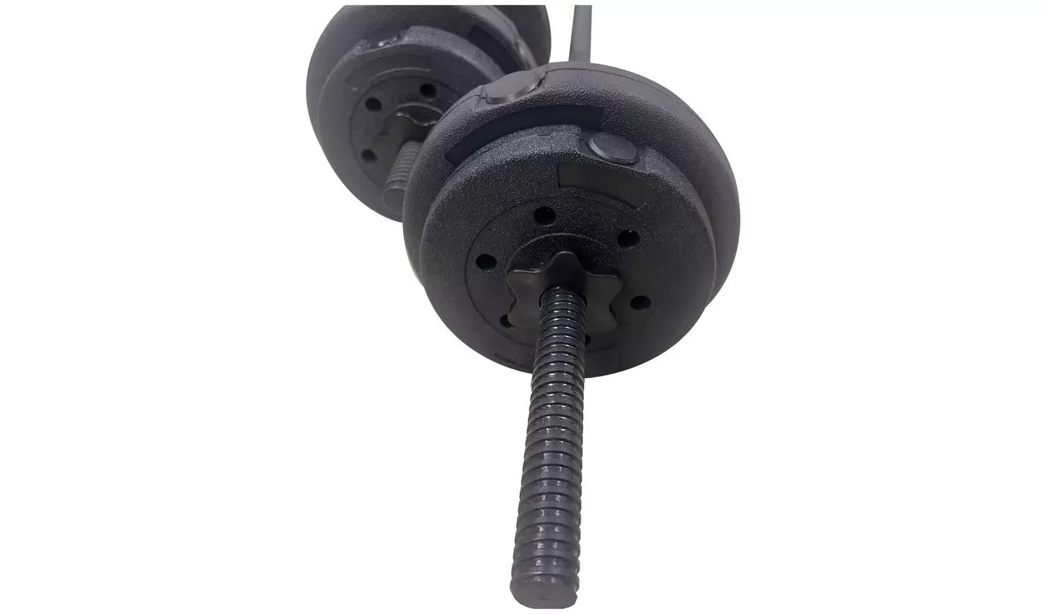 Opti Vinyl Dumbbell and Barbell Set 25kg | Strength Training Weights Home Gym