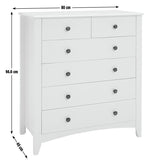Habitat Minato Slim 4+2 Drawer Chest - White