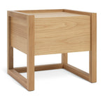 60 Hana 1 Drawer Bedside Table - Oak | Compact Storage Solution