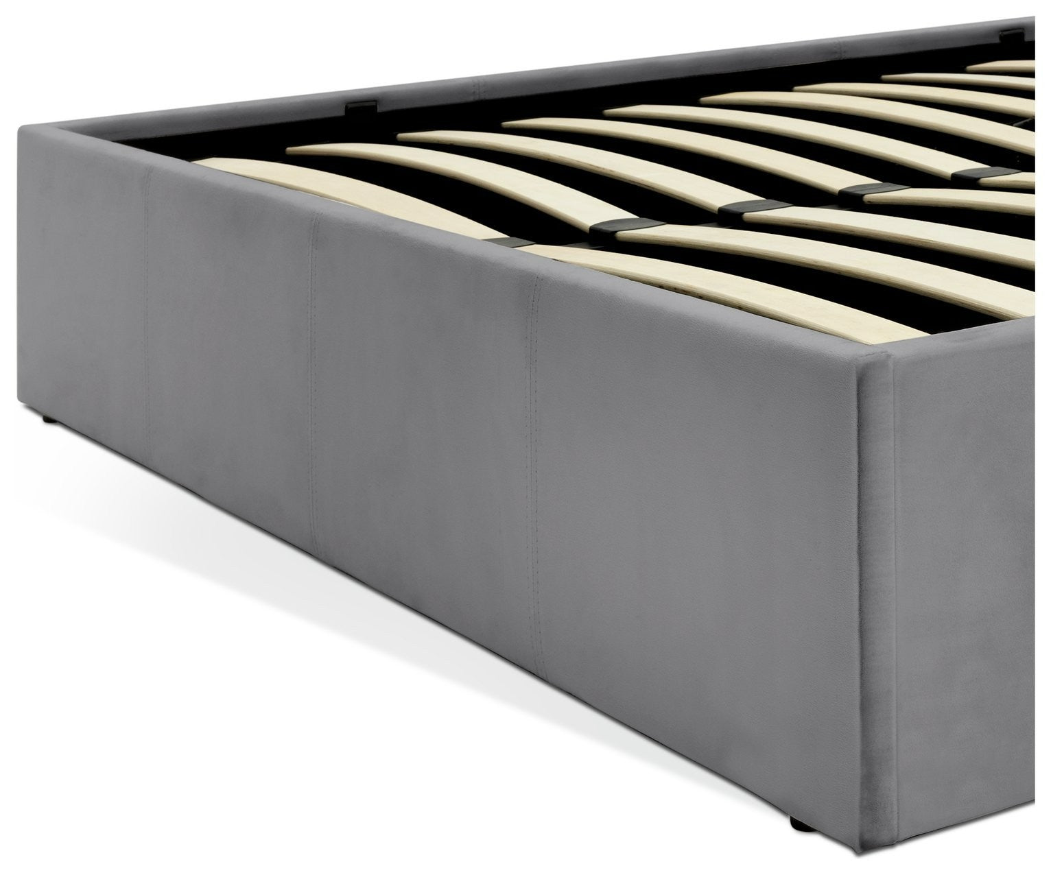Pandora Small Double End Lift Ottoman Bed - Grey | Organized Sleeping Area
