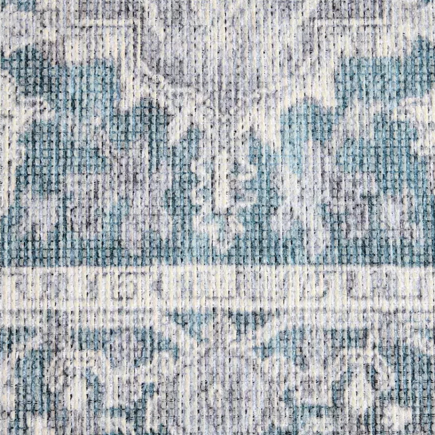 Vintage Effect Blue Rug | 160x230cm | Vintage Living Room Bedroom Area Rug Carpe