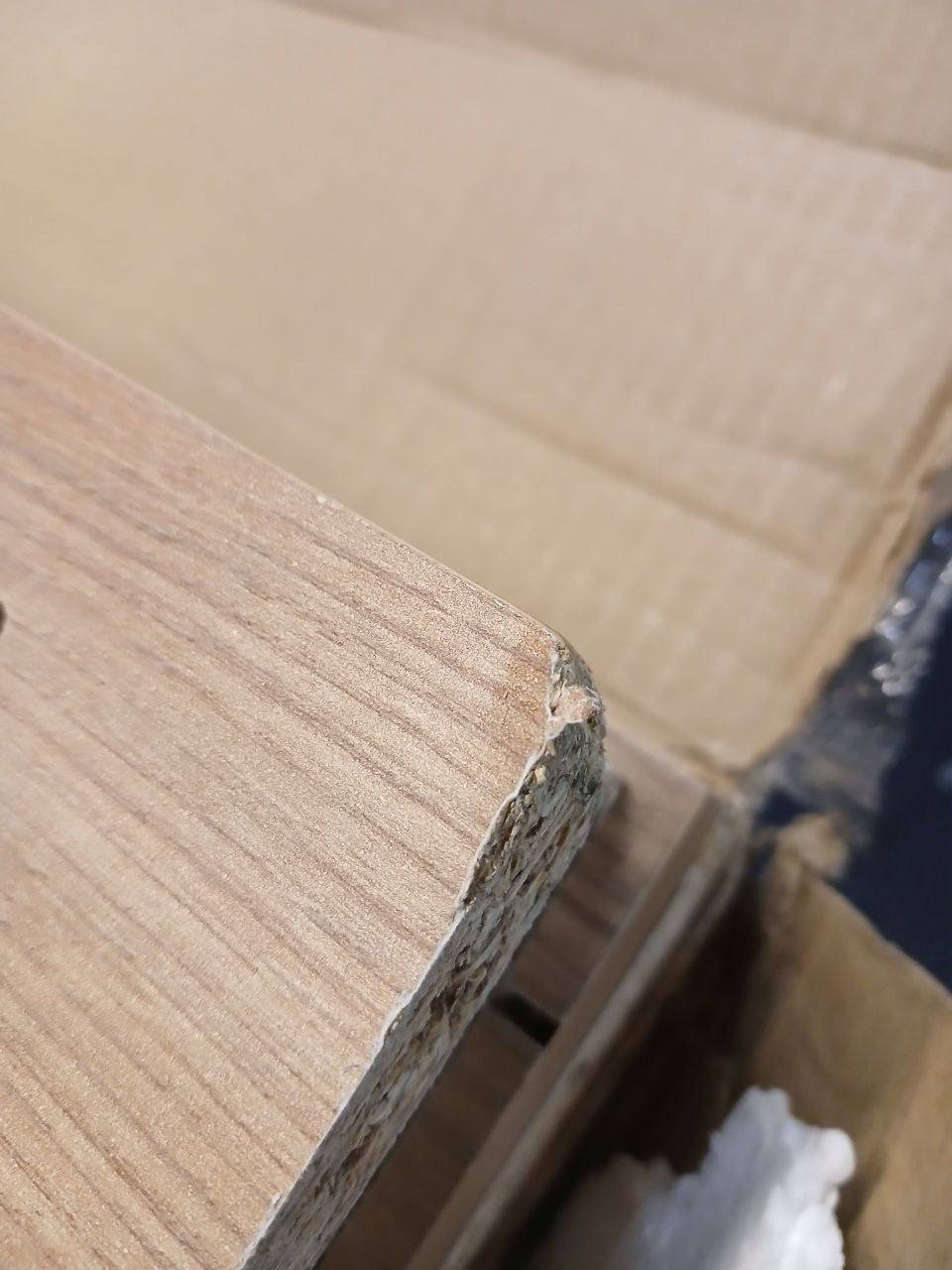 Home Brisbane 4 Door 3 Drawer Wardrobe - Oak ( B Grade 1069.)