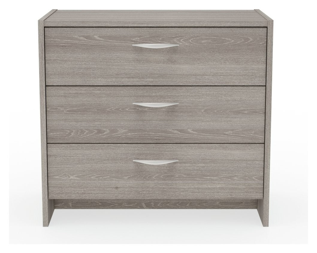 Seville 2 Piece 1 Door Wardrobe Set - Grey & Oak