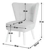 Alexis Velvet Cocktail Chair - Pink