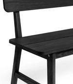 Habitat Nel Wood Veneer Dining Bench - Black | Modern Dining Bench Wood Veneer