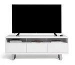 Home Sleigh 2 Door 1 Drawer TV Unit - White Gloss ( B Grade )