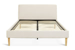 Ren Double Bed Frame - Cream | Stylish Sleeping Solution