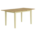 Home Chicago Extendable Cream Dining Table & 4 Chairs | Modern Dining Room Set