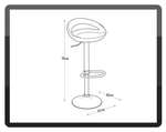 Ottawa Gas Lift Bar Stool - Red