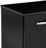 Habitat Home Hayward 2 Door Small TV Unit - Black Gloss | Entertainment Storage