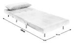 Habitat Roma Single Compact Fabric Chairbed - Teal
