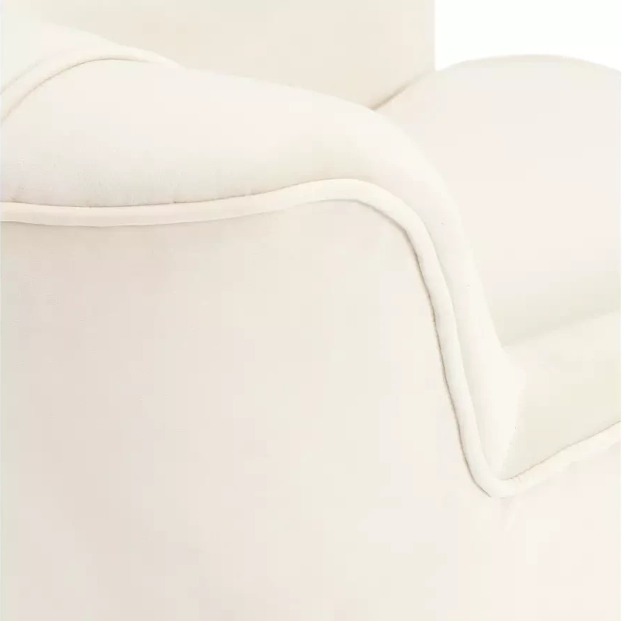 Home Liora Velvet Armchair Natura | Velvet Accent Chair Living Room Lounge