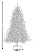 7ft Pre lit Natural Look Christmas Tree
