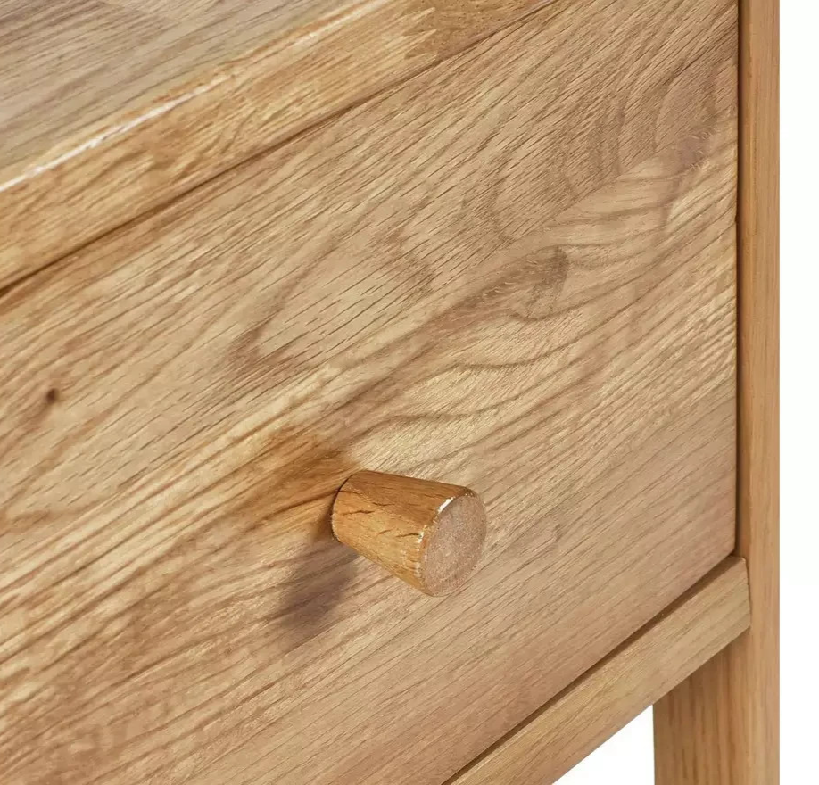 Julian Bowen Coxmoor 1 Drawer Bedside Table Oak | Bedroom Storage Nightstand