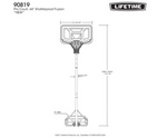 Lifetime Portable Basketball System - Blue