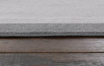 Home Plain Border Grey Cut Pile Rug - 230x160cm