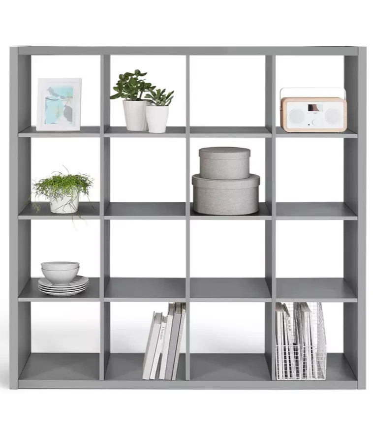 Squares Plus 16 Cube Storage Unit - Grey (B Grade 1128.)