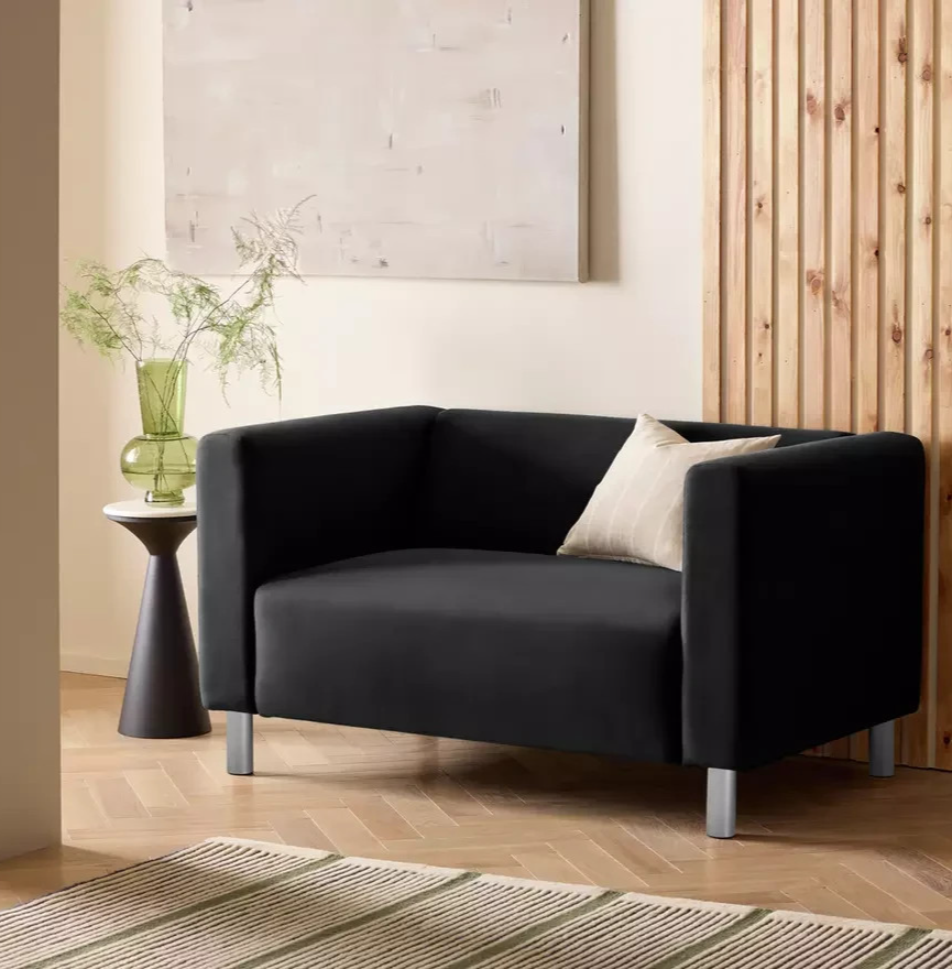 Home Moda Fabric 2 Seater Sofa - Grey | Compact Lounge Design