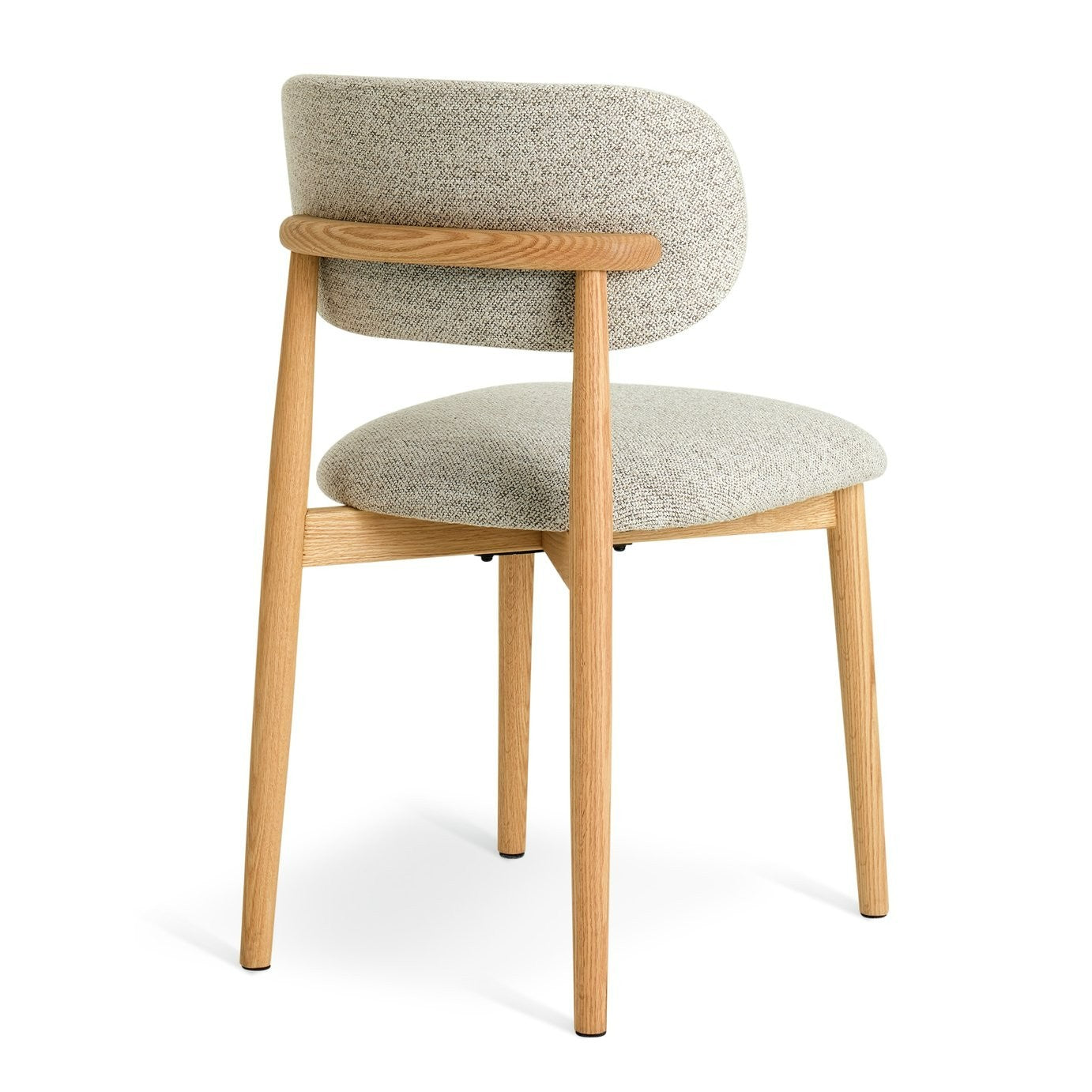Arona Pair of Fabric Dining Chairs - Natural | Modern Upholstery Kitchen Seating