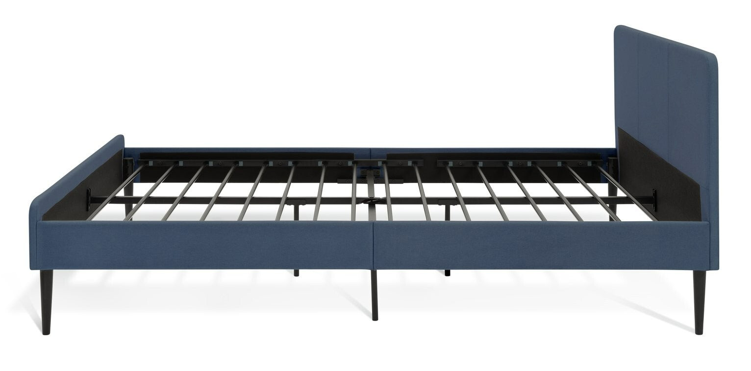 Home Kristopher Small Double Bed Frame Blue | Sturdy Bedroom Furniture