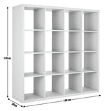 Squares Plus 16 Cube Storage Unit - Grey | Contemporary Home Display