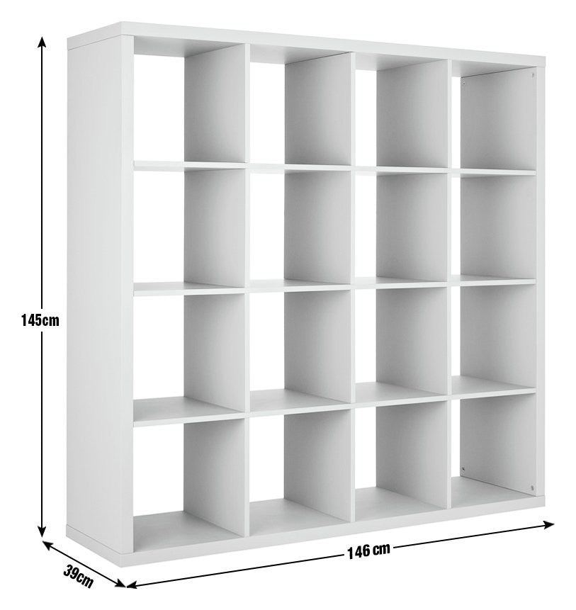 Squares Plus 16 Cube Storage Unit - Grey | Contemporary Home Display