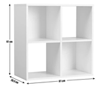 Squares 4 Cube Storage Unit - Oak Effect