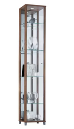 Home 1 Glass Door Display Cabinet Light Oak | Living Room Storage Cabinet Furnit
