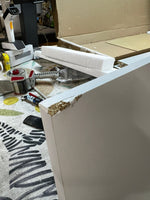 Malibu 3 Drawer Office Desk - White ( B Grade )