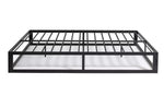 Platform Double Metal Bed Frame - Black | Bedroom Furniture for Teen or Guest Ro