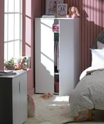Pod 2 Door Short Wardrobe - White | Clean Minimalist Aesthetic