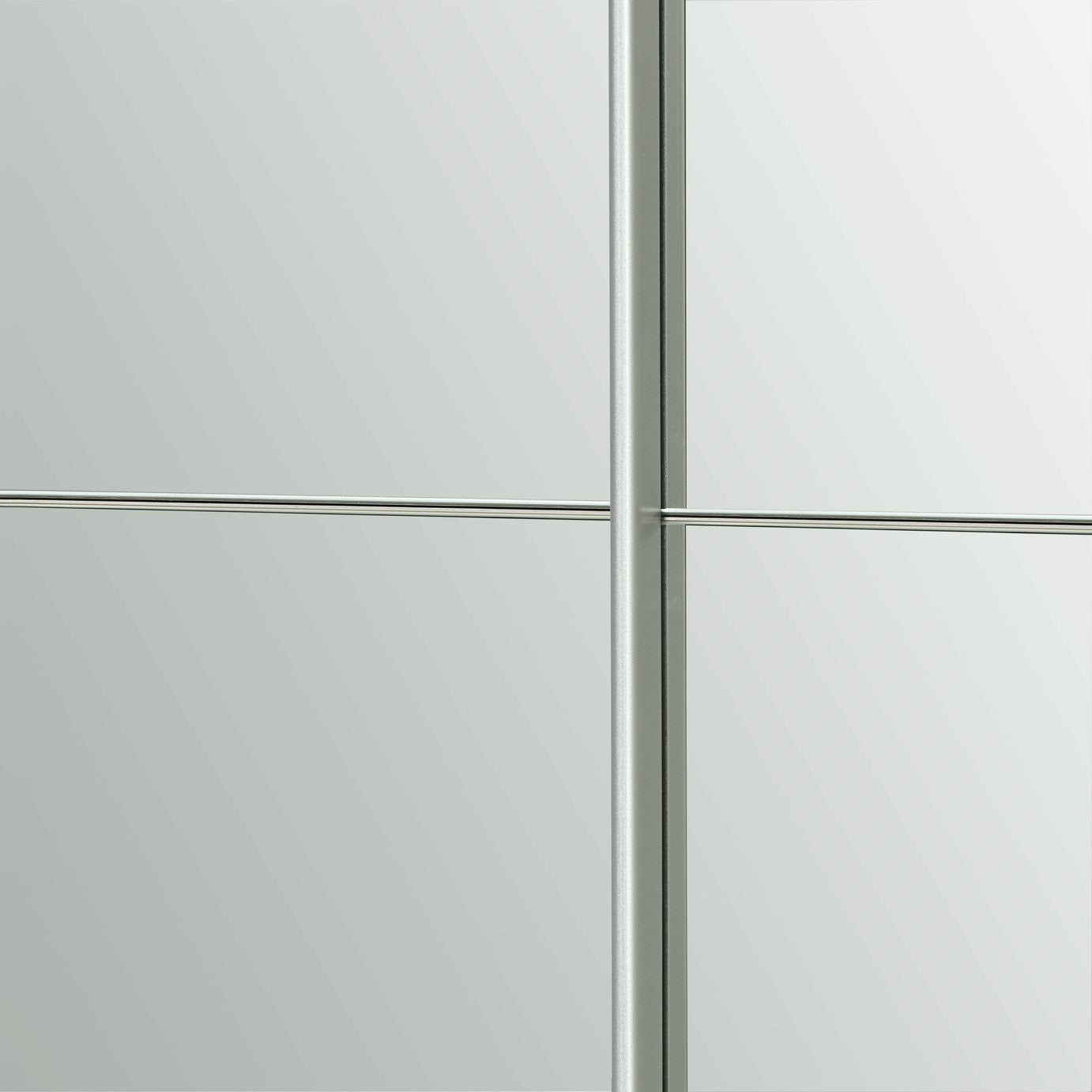 Holsted Mirrored 150cm Sliding Wardrobe - White | Clean Minimalist Aesthetic
